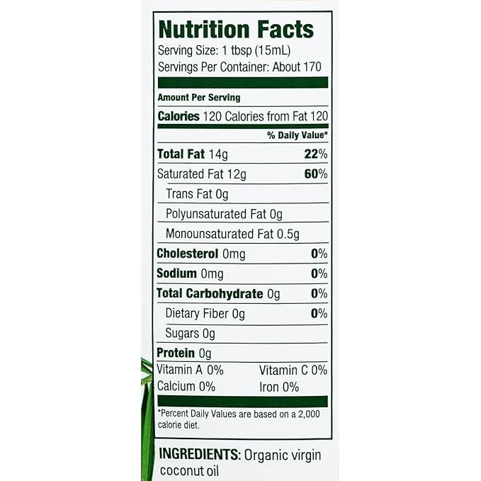 USDA Organic Extra Virgin Coconut Oil 84 fl oz - Cold Pressed Unrefined &amp Chemical Free - Best for Cooking Baking Skin Moisturizer &amp Hair Care - Non-GMO &amp Keto Friendly