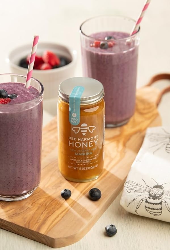 Bee Harmony Raw Manuka Honey 400+ MGO New Zealand 12 OZ