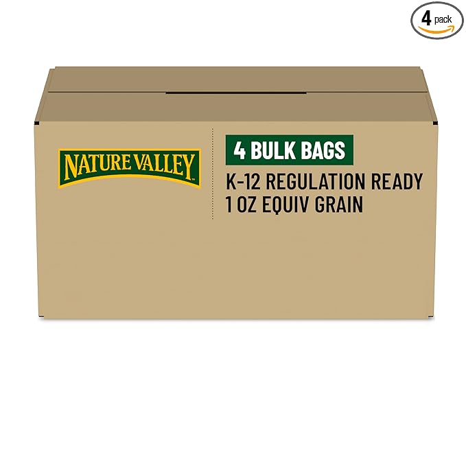 Nature Valley Cinnamon Granola 25% less sugar 50 oz (Pack of 4)