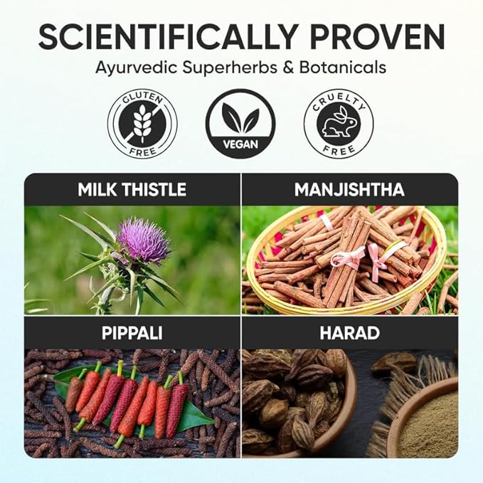 NAMHYA Liver Cleanse Tea with Harad Milk Thistle with goodness of Herbs 3.53 oz (50 Servings)