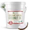 Kevala Organic Coconut Oil - Great in High-Heat Cooking and Baking for Homes and Foodservice Natural and Fresh Coconut Flavor that Complements Recipes from Many Cultures Bulk Size for Bakeries 5 gal