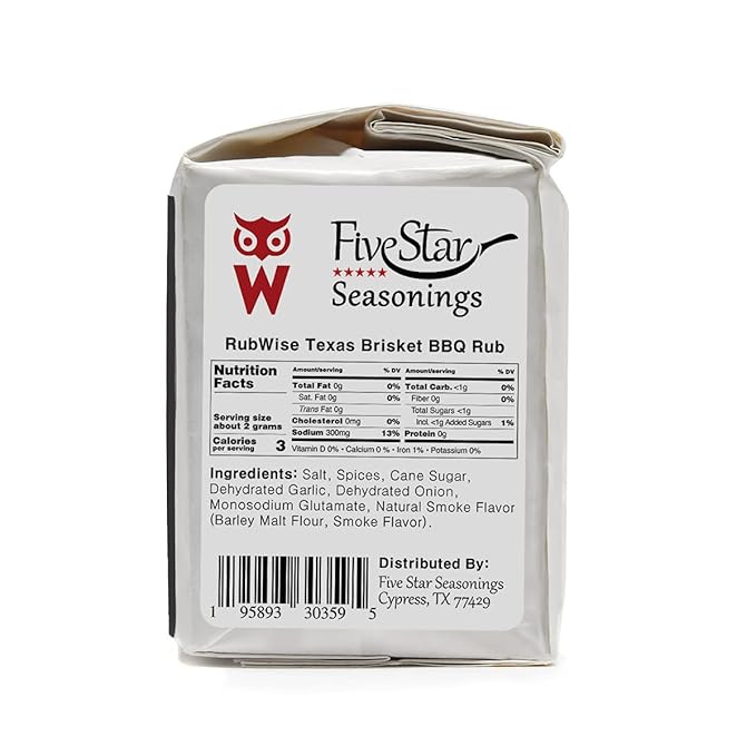 Texas Style Brisket Rub &amp El Jefe Rub by Rubwise | BBQ Rub &amp Spices for Smoking &amp Grilling | Beef Seasoning Dry Rub | Great on Brisket Steaks Ribs Burgers &amp More (1lb each)