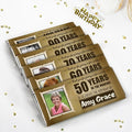 72ct Birthday Party Favors For Adults Candy Bars Prewrapped Personalized labels with Photo (72 Pack) - All Ages