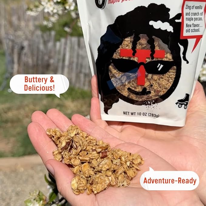 Taos Bakes - Maple Pecan &amp Madagascar Vanillar Granola - Crunchy Granola Breakfast Snack - Gluten Free No GMOS No Fillers - 10 oz (Pack of 6)