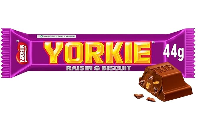 Yorkie Raisin &amp Biscuit 44g (Pack of 6)