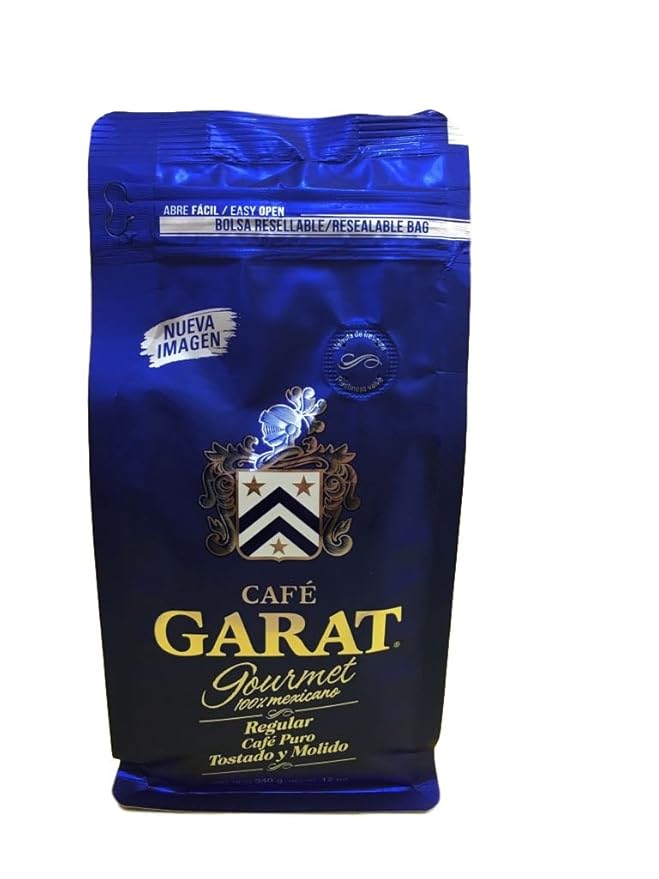 Cafe Garat Gourmet Mexican Coffee - Arabica - Medium Roast Ground Coffee - 16 ounces - 1 Pounds - 454 grams - Cafe Molido