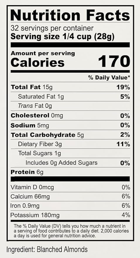 Anthony's Blanched Almond Flour 2 lb Finely Ground Gluten Free Non GMO Vegan Keto Friendly