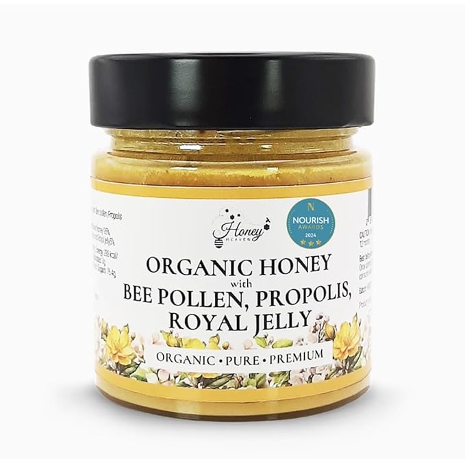 Honey expert Organic Honey with Bee Pollen Propolis &amp Royal Jelly 300g