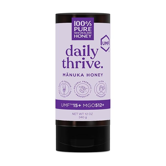 100% Pure New Zealand Manuka Honey MGO 50+ Multifloral Squeezy and UMF 15+ Squeezy Bundle
