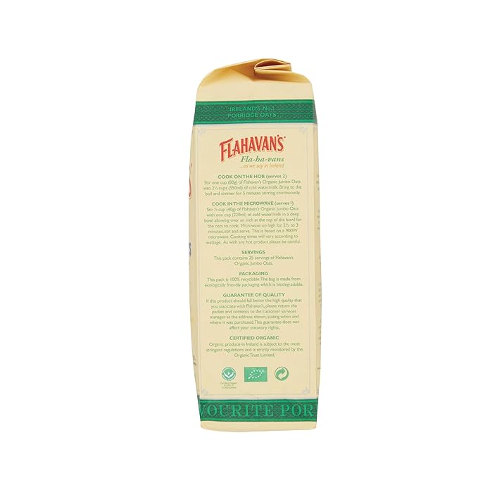 Flahavan's Irish Organic Jumbo Oats (1Kg)