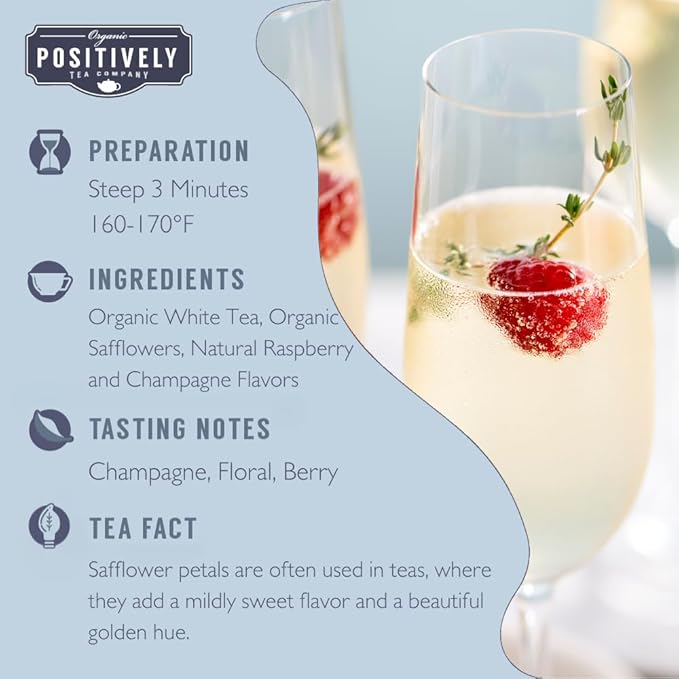 Organic Positively Tea Company White Tea Sampler Loose Leaf 4 Ounce 3 Pack