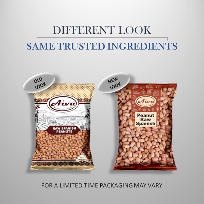 Aiva Raw Spanish Peanuts (10 LB Case) Bulk – Whole Unsalted Peanuts for Snacking Cooking and Baking | Product of USA | Spanish Premium Grade