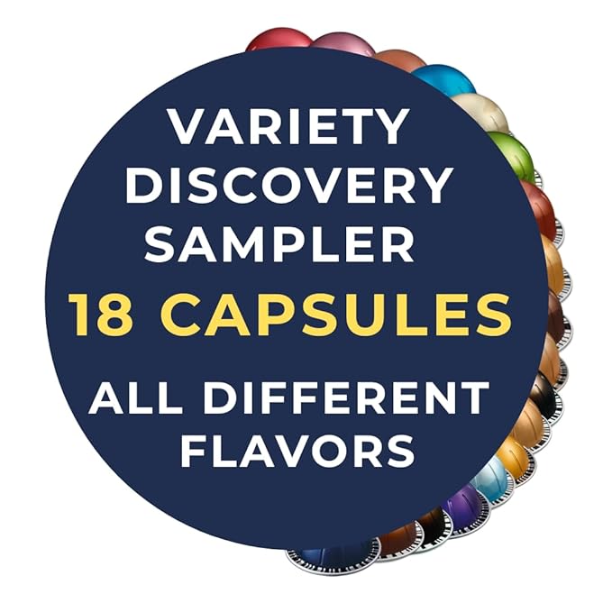 Coffee Capsules Variety Pack 36 Pods (18 Assorted Flavors) - Discovery Sampler Gift Box