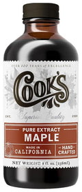 Cook's Pure Maple Extract All Natural Premium Maple Sap from Vermont's Finest Maple Trees 8 oz