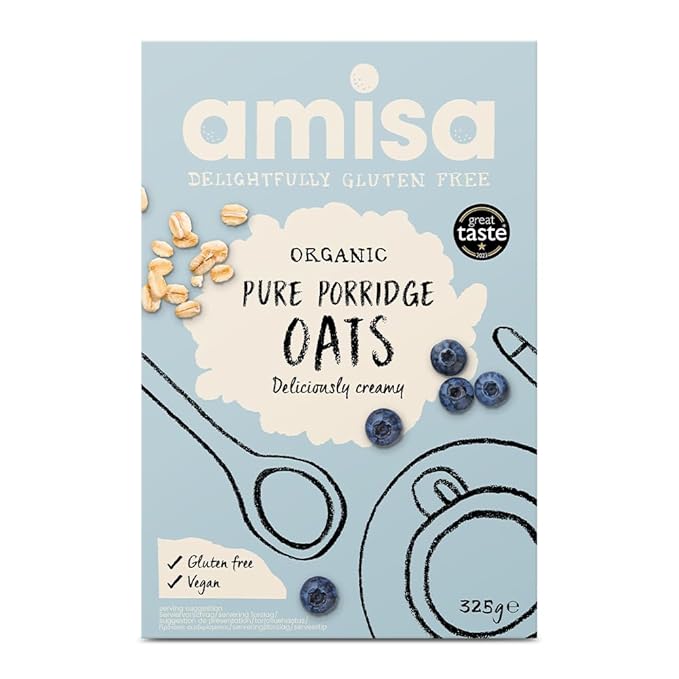 Amisa Organic Gluten Free Pure Porridge Oats 325g