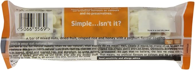 Eat Natural - Fruit &amp Nut Bar - Almond &amp Apricot - 50g (Case of 12)