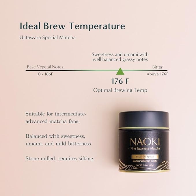 Naoki Matcha Ujitawara Special Blend Masters Collection Matcha – Authentic Japanese Ceremonial Grade Matcha Green Tea Powder from Uji Kyoto (40g / 1.4oz)