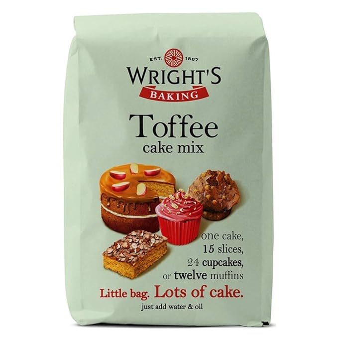 Wright's Baking Toffee Cake Mix 500g (Pack of 5)