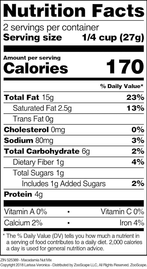 Macadamia Nut Mix (4 oz ZIN: 525389) - 3 Pack