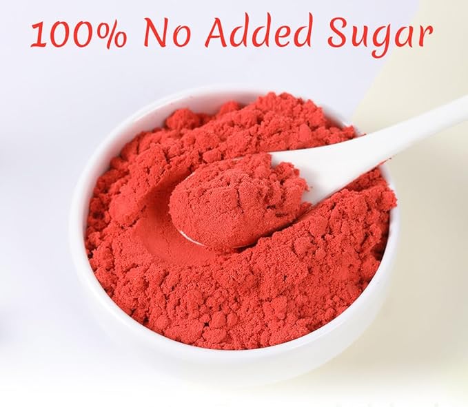 Premium Freeze Dried Strawberry Powder 1LB /453g 1 IngredientNo Sugar Added100% Natural Strawberry Powder for BakingNo Additives.