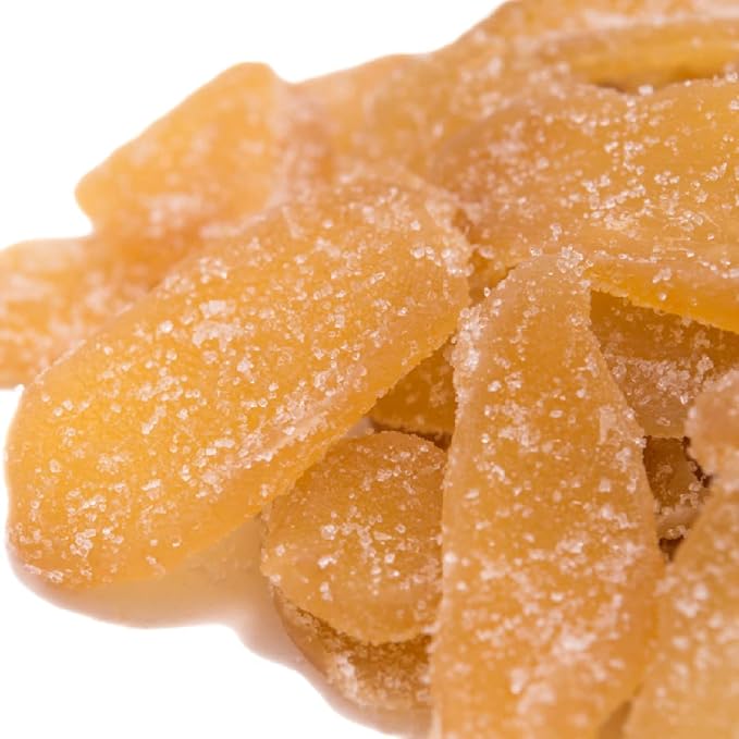 Gerbs Crystalized Dried Ginger 2 lbs. | Unsulfured No Artificial Additives Resealable Bulk Bag | Bold &amp Spicy Flavor | Top 14 Allergen-Free