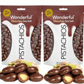 Dark Chocolate Sea salt Pistachios - No-Shells Gourmet Nut Candy Snack 8 oz Total Resealable Bag Premium Pistachio Treat Protein &amp Fiber Rich Perfect for Gifting or On-the-Go (Sea Salt)