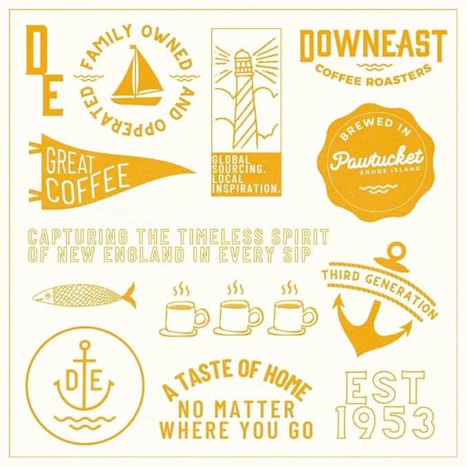 Downeast Coffee Roasters Whole Bean Coffee - Morning Breakfast Blend Light Roast 100% Arabica Coffee - Smooth Bright and Balanced - Select Central and South American Highlands (2lb Bag)