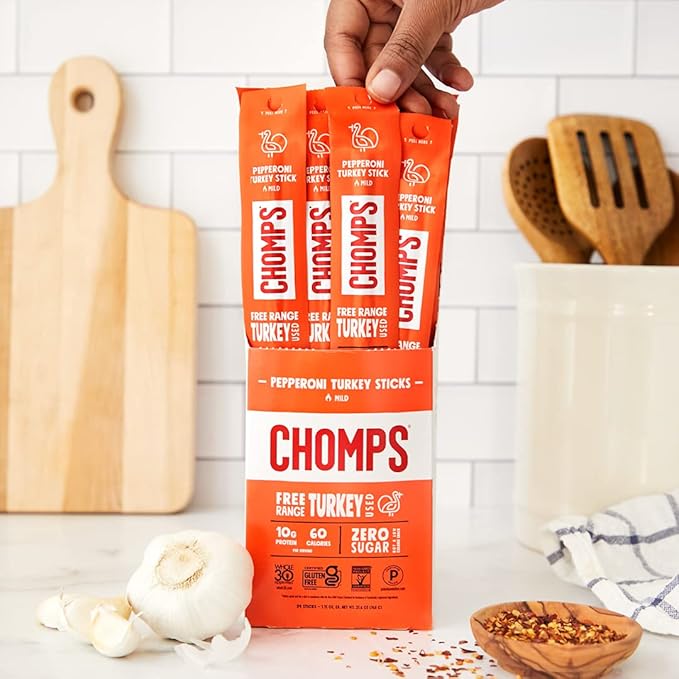 CHOMPS Pepperoni Turkey Stick Sgl 1.15 OZ