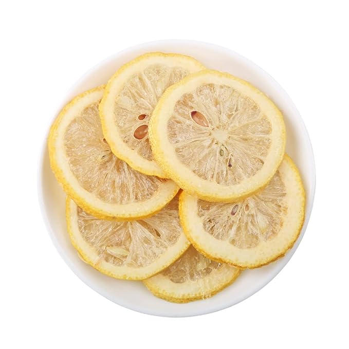 jweemax 500g Dried Fruit Slices Dehydrated Fruit Slices for Cocktails Garnish Home Decor Fruit Tea Lemon-Honey Added
