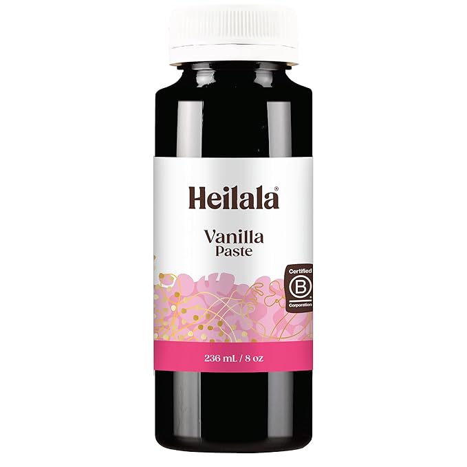 Vanilla Bean Paste for Baking - Heilala Vanilla Paste Perfect for Every Baker Value-Sized Made Using Sustainably and Ethically Sourced Vanilla Beans - 8 oz