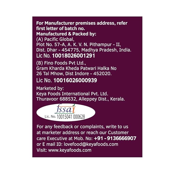 Keya Fusilli Pasta 1kg 100% Durum Wheat Pasta Vegetarian No MSG Low in Calories No Trans Fats Healthy Cooked in 10 Minutes