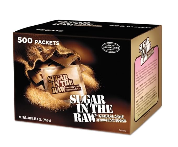 Organic Sugar In The Raw Packets Bulk 500 Ct - Organic Raw Sugar 500 Packets +STICKER DR + shipping in box