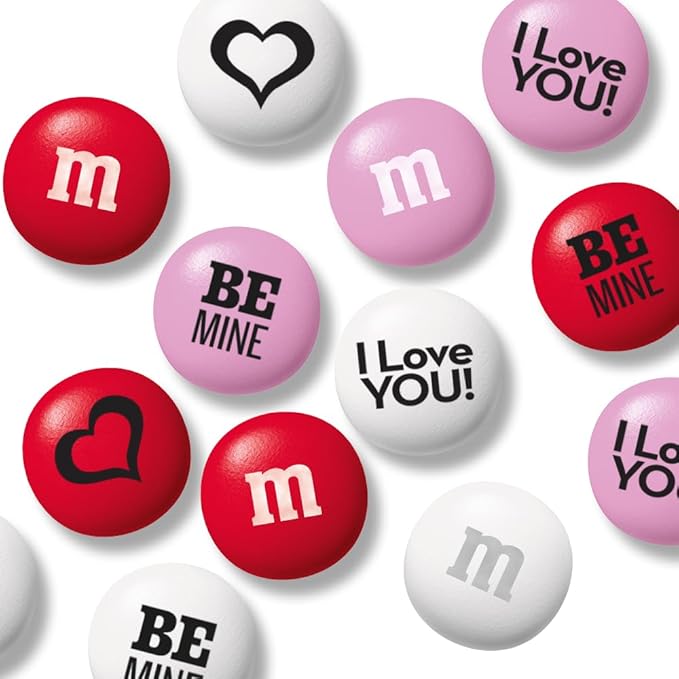 M&ampM’S Valentine's Day Gift Jar Unique Valentine Gift filled with Pre-Designed M&ampM’S Candies