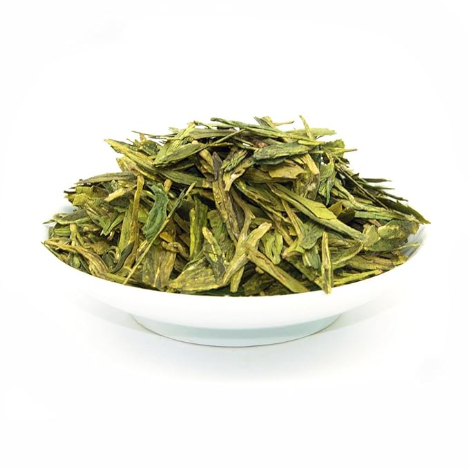 ChaWuWarmSun [A] LongJing Green Tea3.5oz/100gChinese Dragon Well Green Tea Loose Leaf