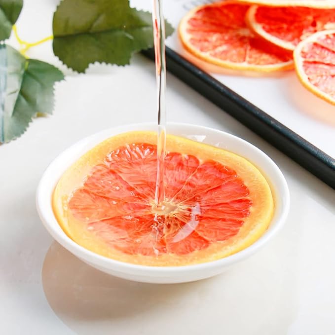 Queenbox 1.7oz Freeze Dried Sliced Fruit Grapefruit Natural Dehydrated Fruit Vegan Food Emergency Healthy DIY Snack for Sweet &amp Tart Iced/Hot Tea
