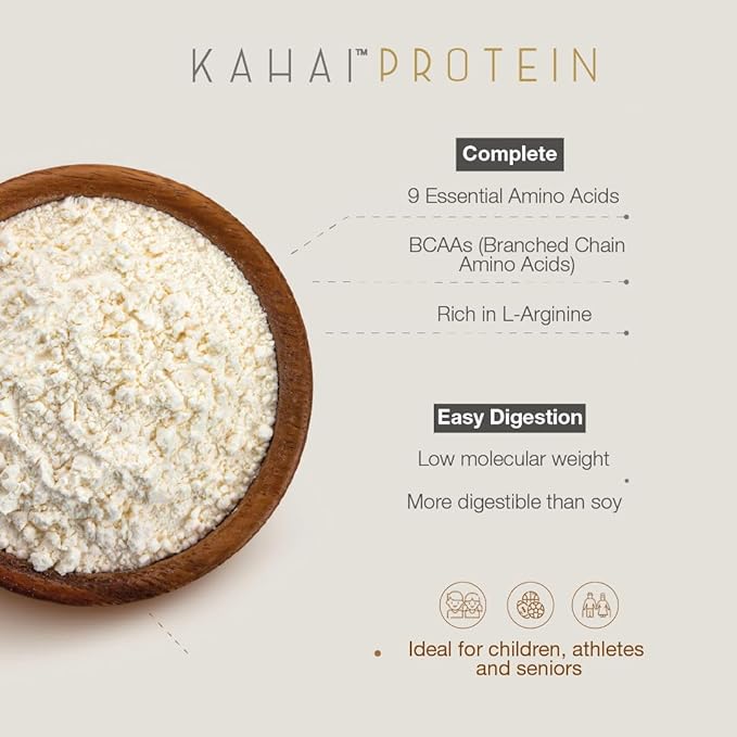 Kahai Protein Natural Cacay Nut Protein Powder 100% Pure Plant Based Vegan Gluten Free No Added Sugar Non-GMO Rich Amino Acids Supports Daily Nutrition for Smoothies Shakes Breakfast All Diets 450gr