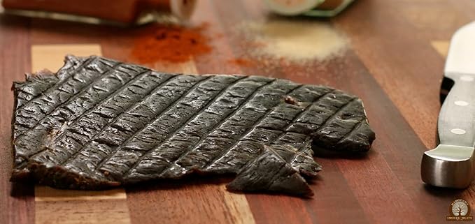 Mahogany Smoked Meats: Teriyaki Elk Jerky - 8oz