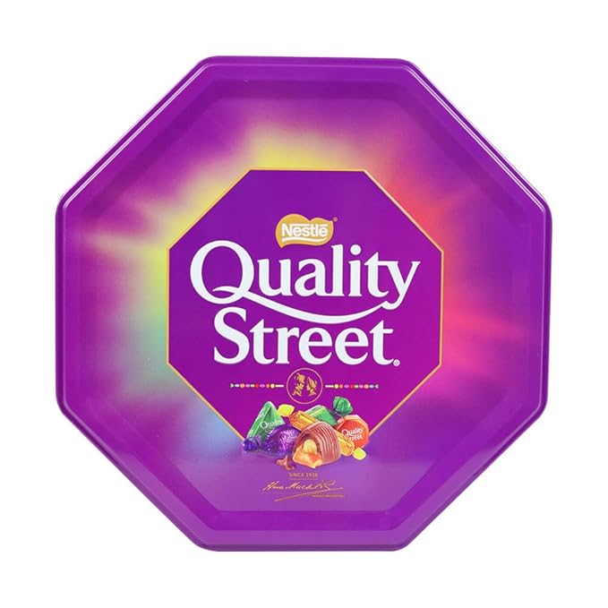 Quality Street Chocolate Tin (1 Unit Per Order) - Gourmet Christmas Gift for the Holidays