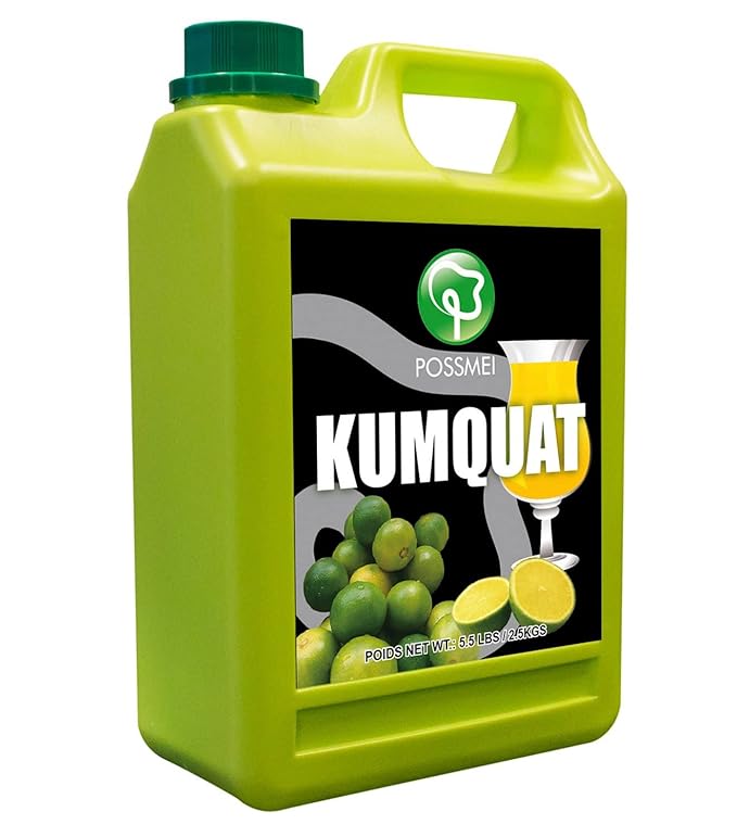 Possmei Kumquat Flavored Syrup 5.5 Pound Plastic Jar 1 Pack