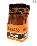 Kickass Bacon Cheddar Snack Sticks 16ct Case - 2oz Twin Packs of Pork and Beef Jerky Meat Sticks - Beef Sticks Meat Snacks - Jerky Sticks