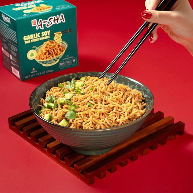 A-Sha The Signature Noodles Collection (3 Flavors 12 Packs) | 11g+ of Protein | Premium Air Dried Never Fried Noodles
