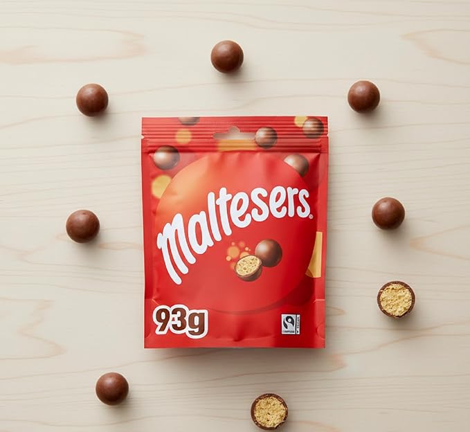 Maltesers Standard Chocolate Pouch 93g (Pack of 3)