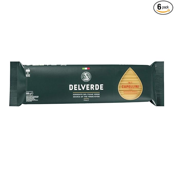 Delverde+-+Italian+Capellini+%5bAngel+Hair%5d+Pasta+%231%2c+(6)-+16+oz.+Pkgs.6