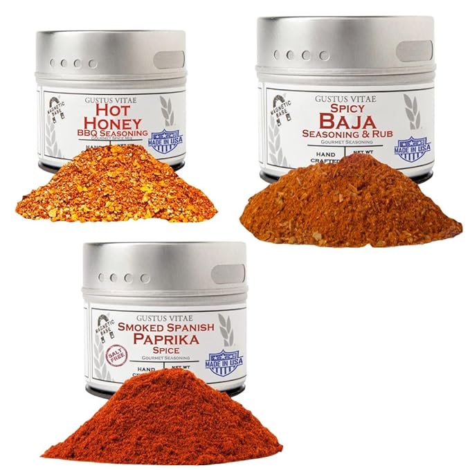 Back-to-School Study Break BBQ Trio – Hot Honey Spicy Baja &amp Smoked Paprika Rubs for Easy Meal Boosting
