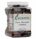 WinCrest Dark Chocolate Cashews (3 Lb Tub)