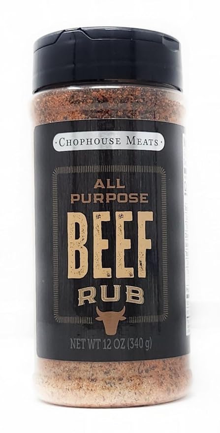 Barbecue Seasoning Chophouse Meats Bottle Spice Shaker (12oz All Purpose Beef Rub)