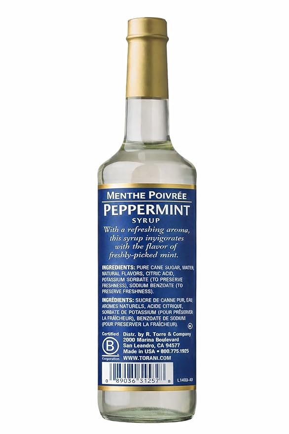 Torani Syrup Peppermint 25.4 Ounces (Pack of 4)