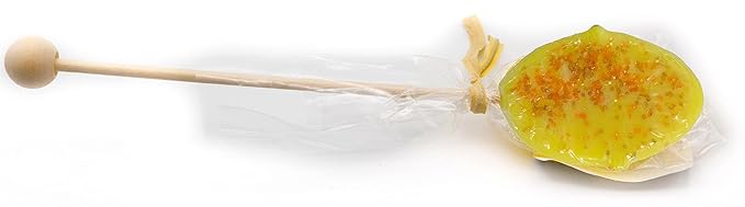 Sweet Stirs Original Flavored American Honey Spoons on Wooden Sticks Gift Pack of 10 (Tumeric)