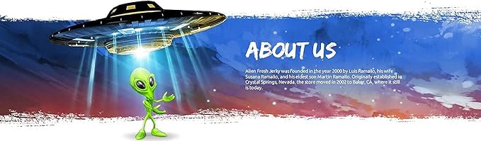 Alien Fresh Jerky | Top Trio | Sweet And Spicy - Abducted Cow Pineapple Teriyaki - Whiskey | - Variety Pack - Premium Beef - Low Calorie Snack - The Best Jerky In The Universe - Made In USA 3 Pack Sam