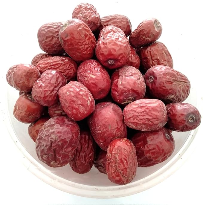 Zercumm First Class Gray Jujube 500G Uncleaned with Soil Large Red Jujube Bulk Meat Thick Sweet Dried Gray Jujube